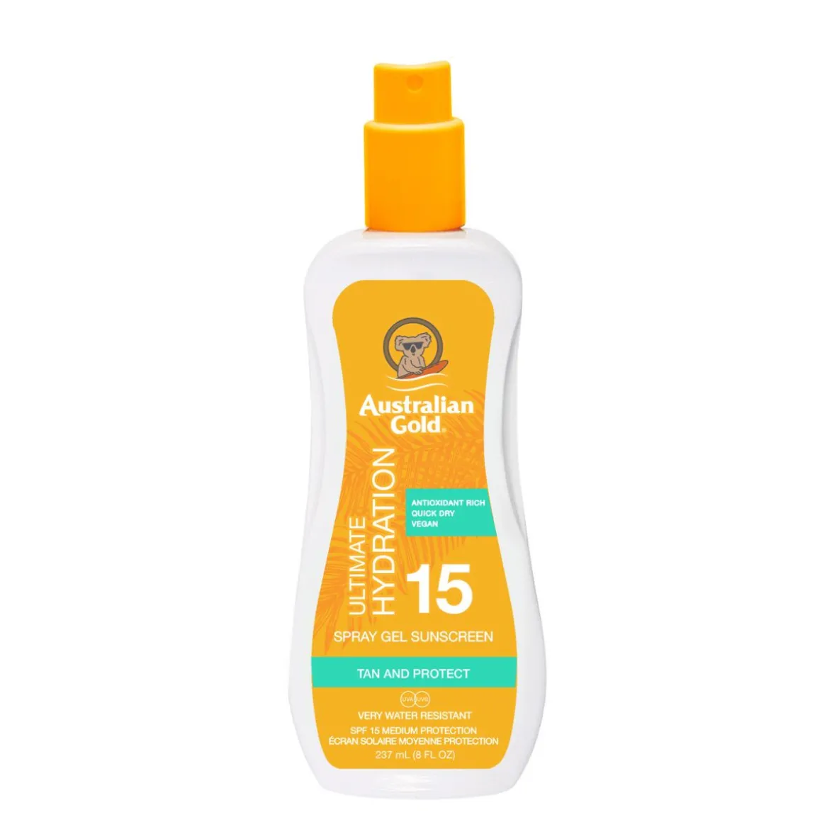 Australian Gold SPF 15 Spray Gel Sunscreen