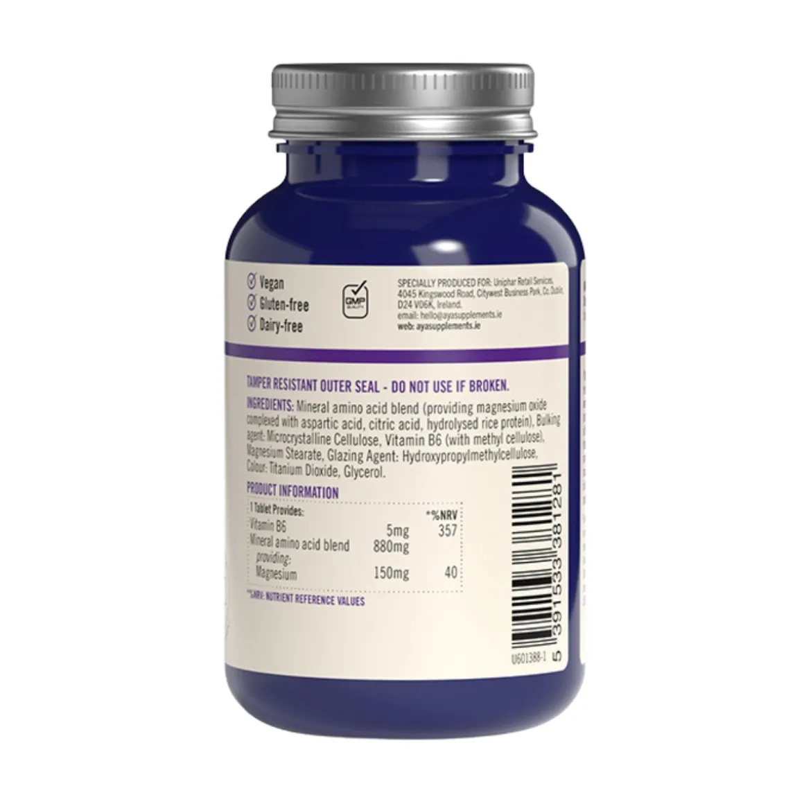 AYA Magnesium 150mg with Vit B6 x30