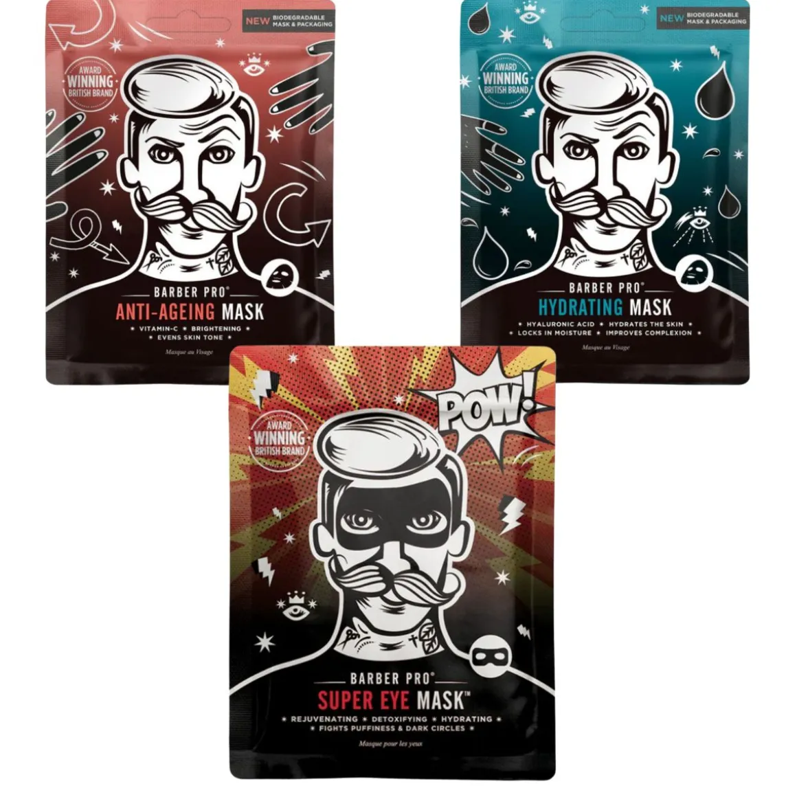 BarberPro Multi-Masking Face Set