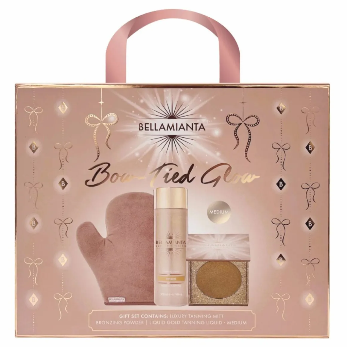 Bellamianta Bow-Tied Glow 3 Piece Set - Medium (liquid gold)