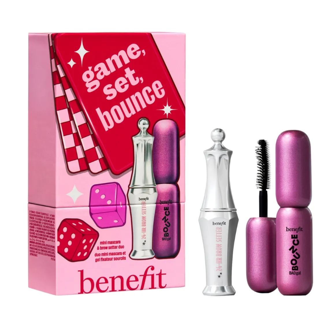 Benefit Game Set Bounce Mini Mascara & Brow Setter Duo Eye Stocking Stuffer