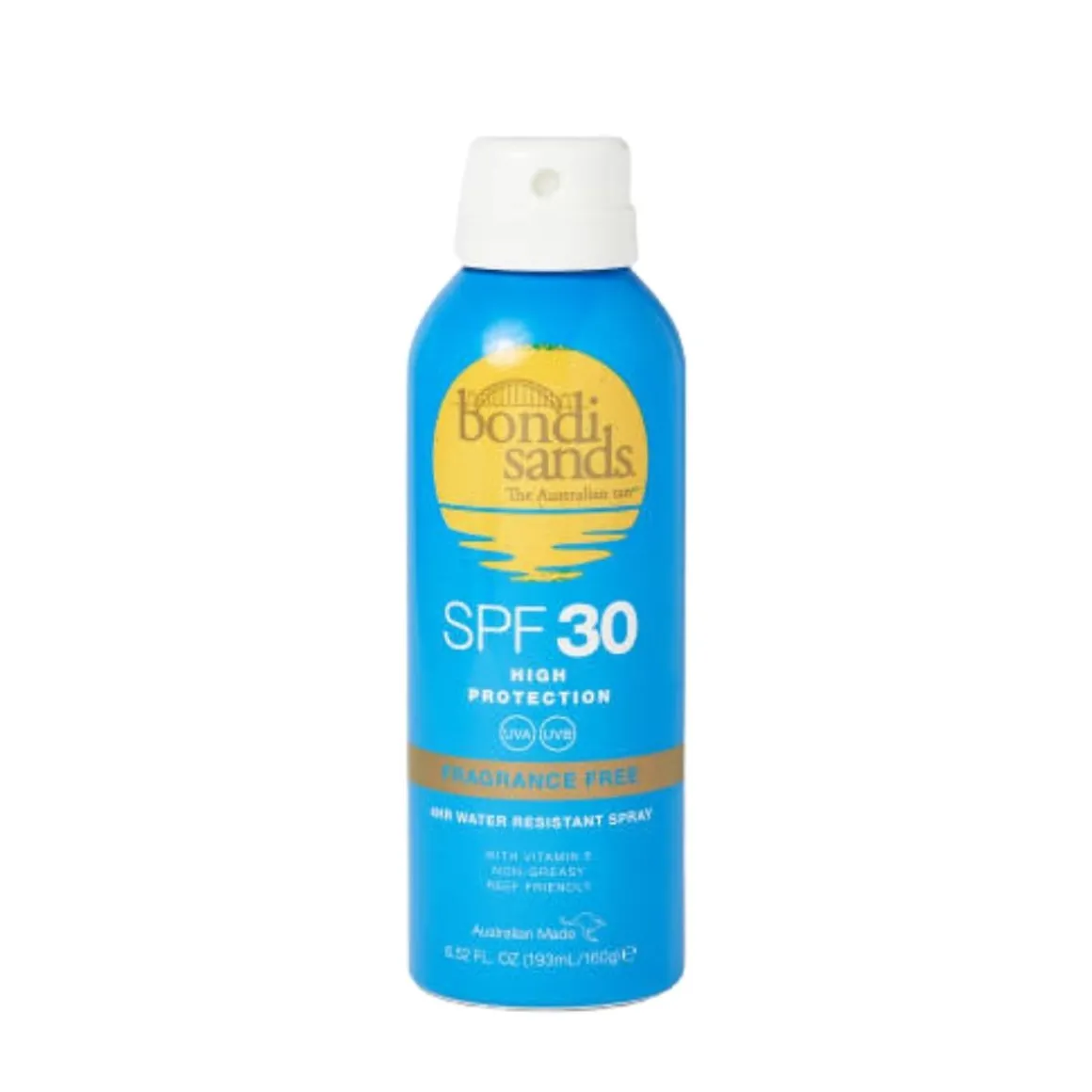 Bondi Sands Fragrance Free SPF 30 Aerosol Mist Spray 160g