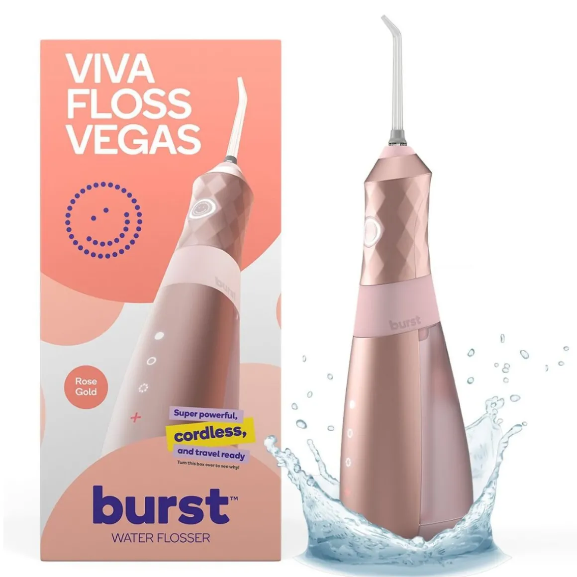 Burst Water Flosser Rose Gold