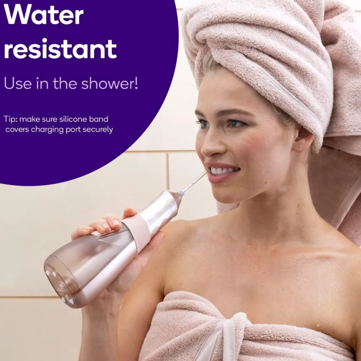 Burst Water Flosser Rose Gold