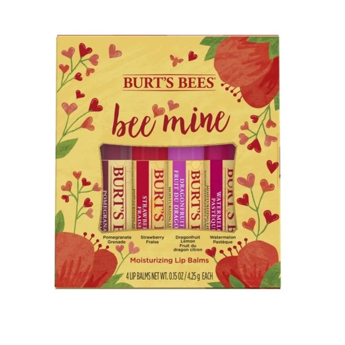 Burt's Bees Bee Mine Lip Balms - 4 Pack