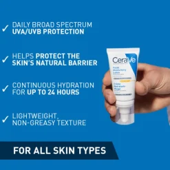 CeraVe AM Facial Moisturising Lotion SPF30 with Ceramides for Normal to Dry Skin 52ml