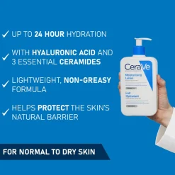 CeraVe Moisturising Lotion with Hyaluronic Acid & Ceramides for Normal to Very Dry Skin 236ml