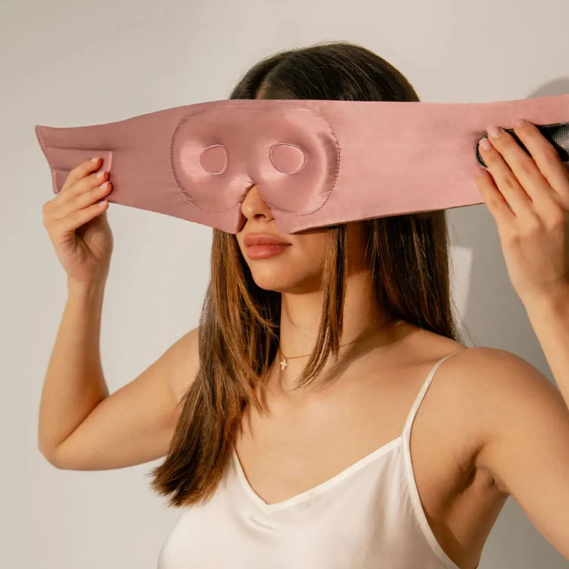 Drowsy Damask Rose Eyelash Protecting Sleep Mask