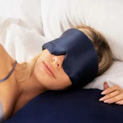 Drowsy Midnight Blue Silk Sleep Mask