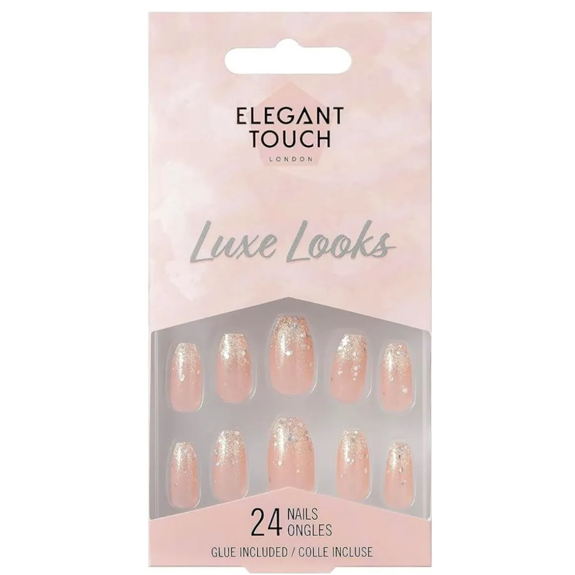 Elegant Touch CoreLuxe Looks Champagne Truffle False Nails