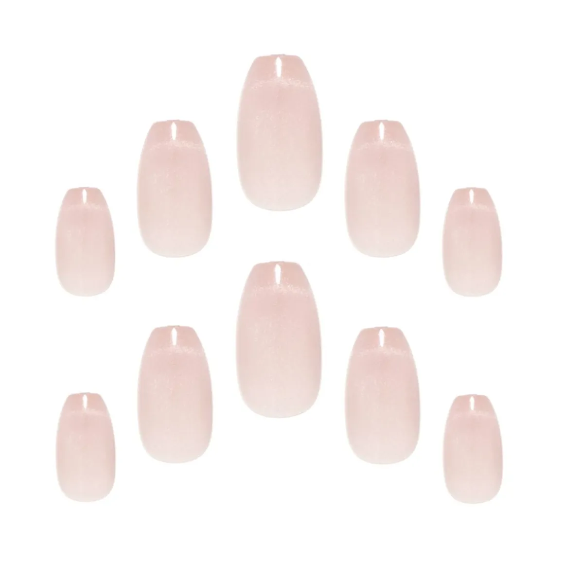 Elegant Touch Glitter Nails Cat Eye French Mirage