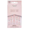 Elegant Touch Sheer Tint Satin Slippers