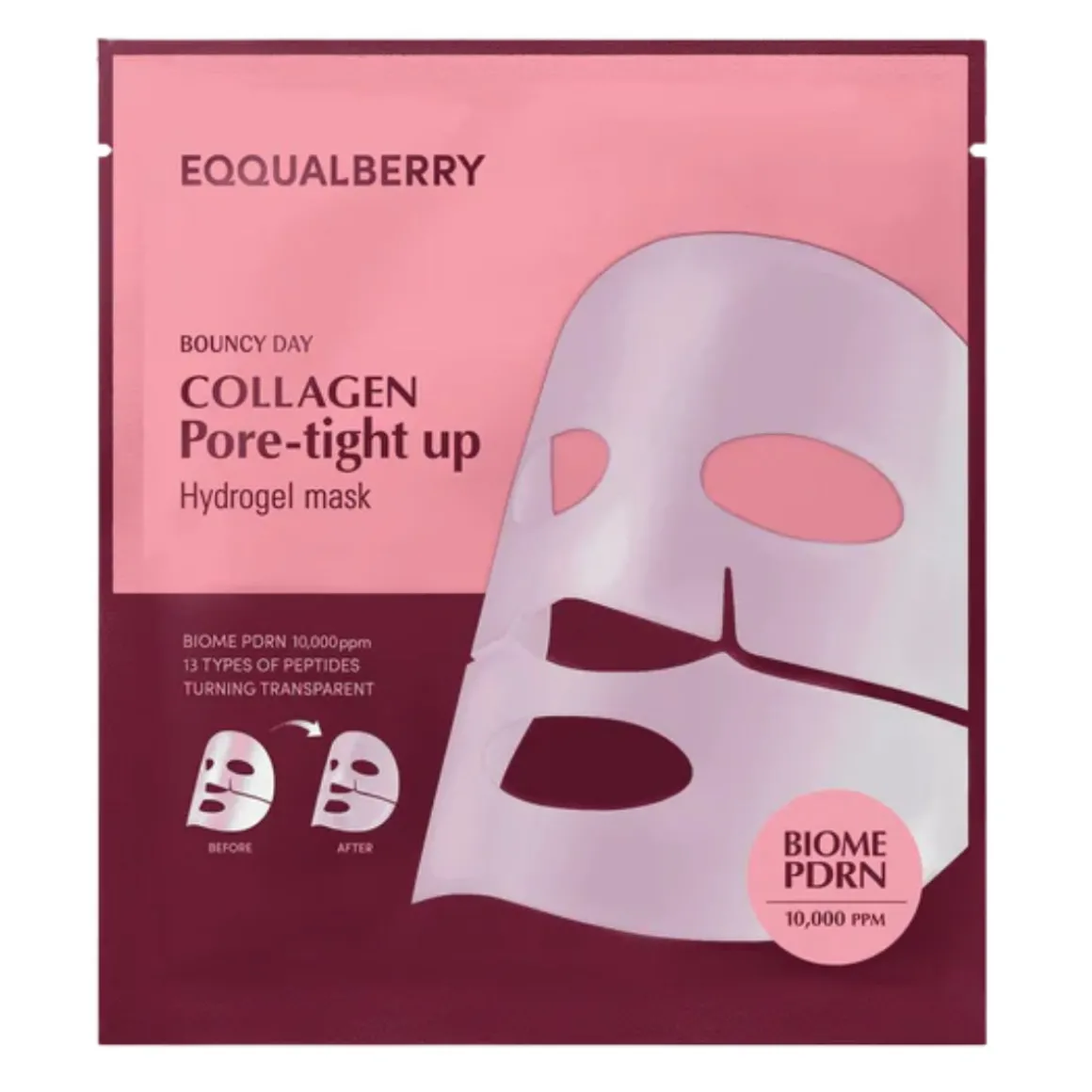 Eqqualberry Collagen Pore-Tight Up Hydrogel Mask