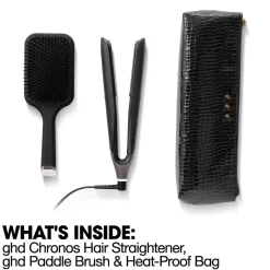 Ghd Chronos Styler Gift Set with Paddle Brush & Bag