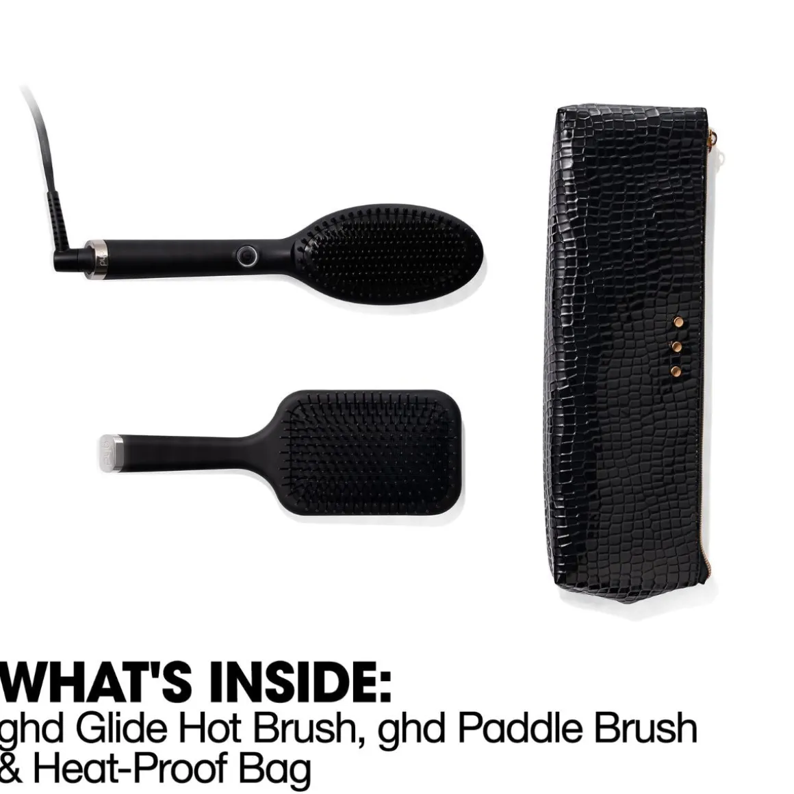 Ghd Glide Hot Brush Gift Set with Paddle Brush & Bag