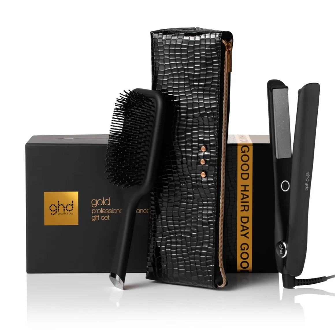 Ghd Gold Styler Gift Set Includes Detangling Comb & Styling Bag