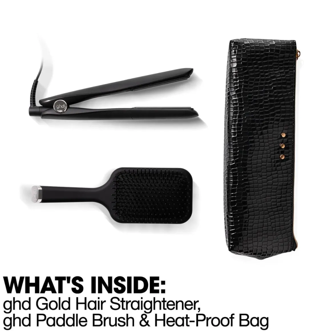 Ghd Gold Styler Gift Set Includes Detangling Comb & Styling Bag