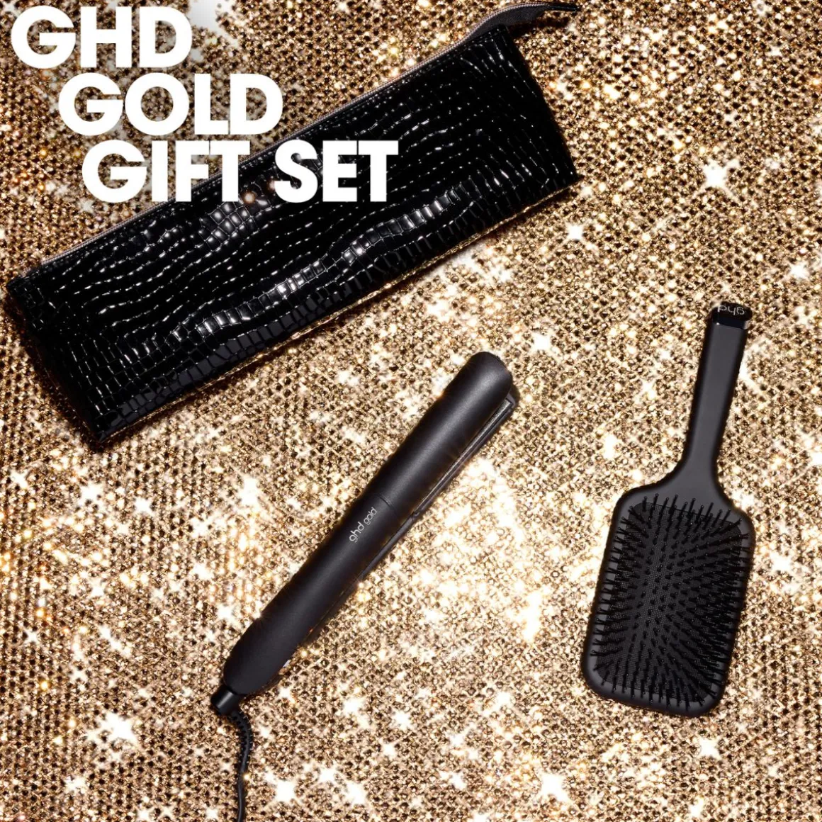 Ghd Gold Styler Gift Set Includes Detangling Comb & Styling Bag