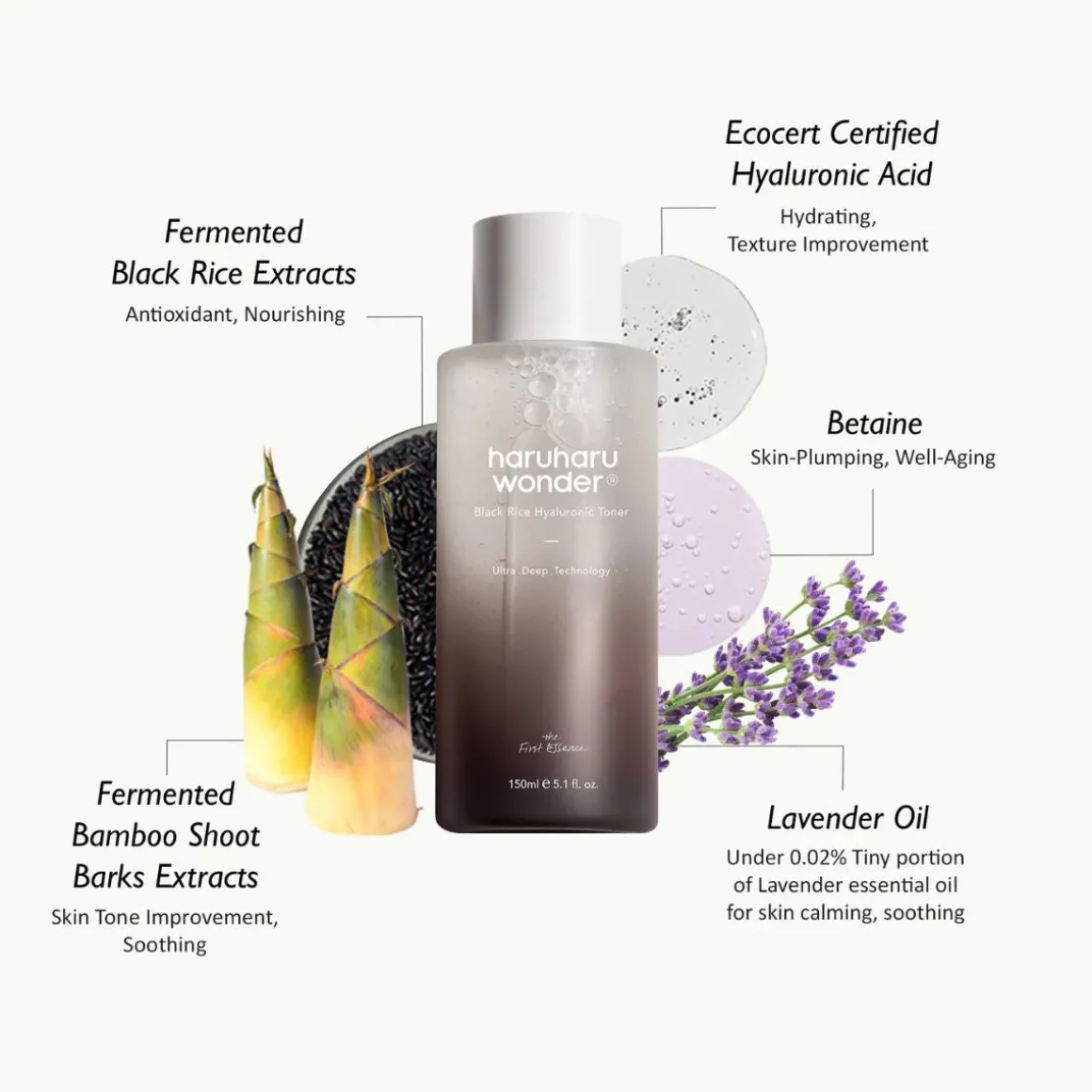 Haru Haru Wonder Black Rice Hyaluronic Toner 150ml