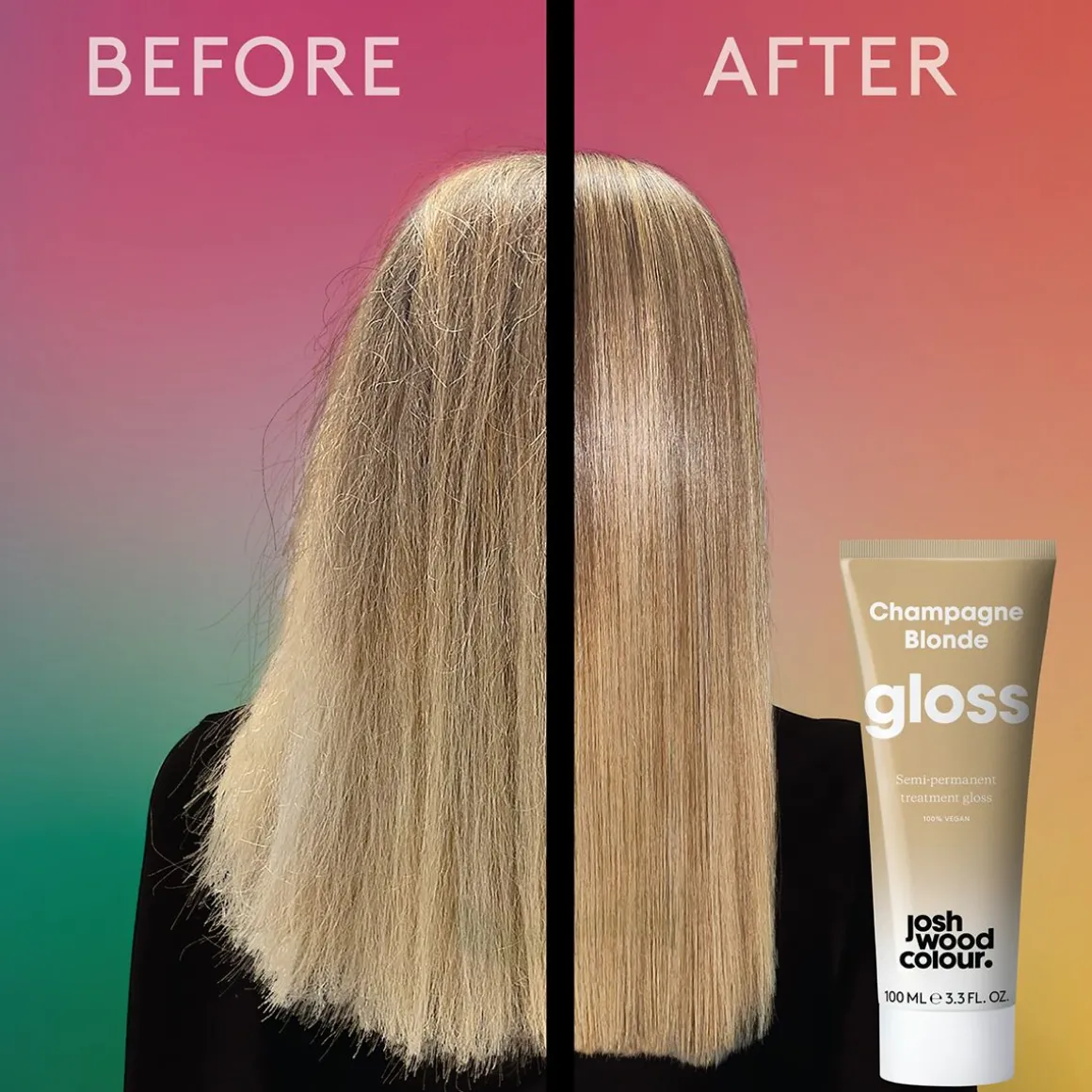 Josh Wood Colour Semi-Permanent Hair Gloss - Champagne Blonde