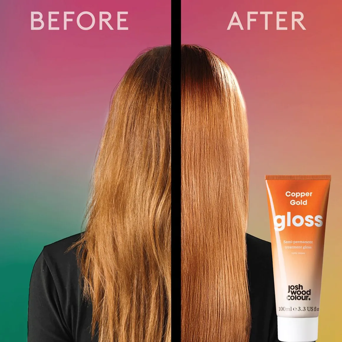 Josh Wood Colour Semi-Permanent Hair Gloss - Copper