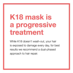 K18 Leave-in Molecular Repair Hair Mask 50ml with FREE K18 HeatBounce Heat Protection 15ml