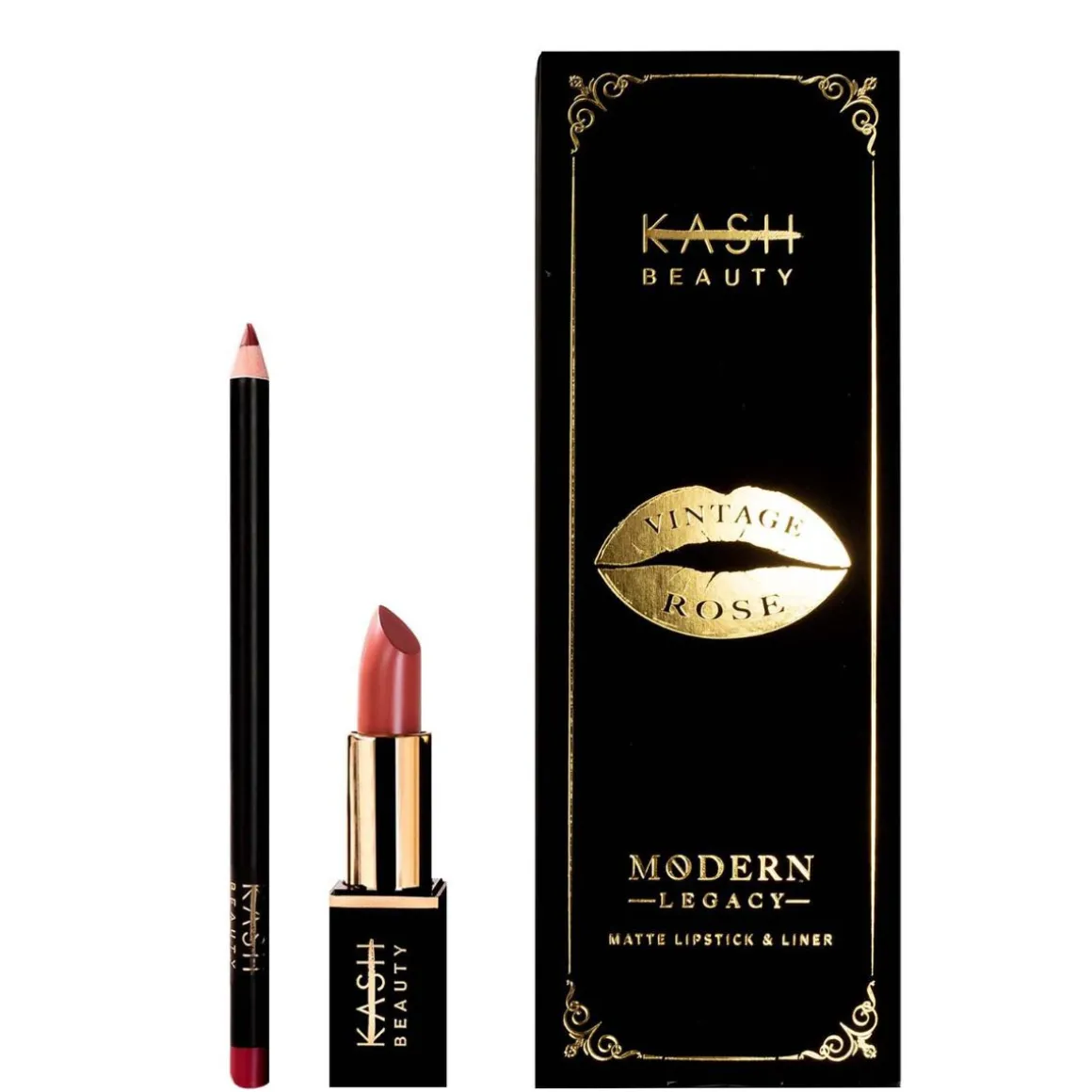 Kash Beauty Modern Legacy Lip Kit Vintage Rose