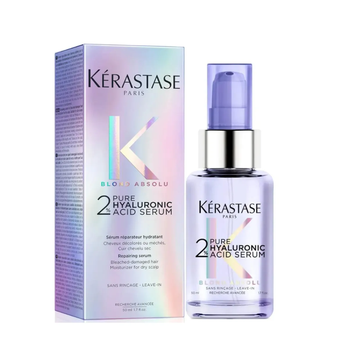 Kérastase Blond Absolu 2% Pure Hyaluronic Acid Scalp and Hair Serum 50ml.