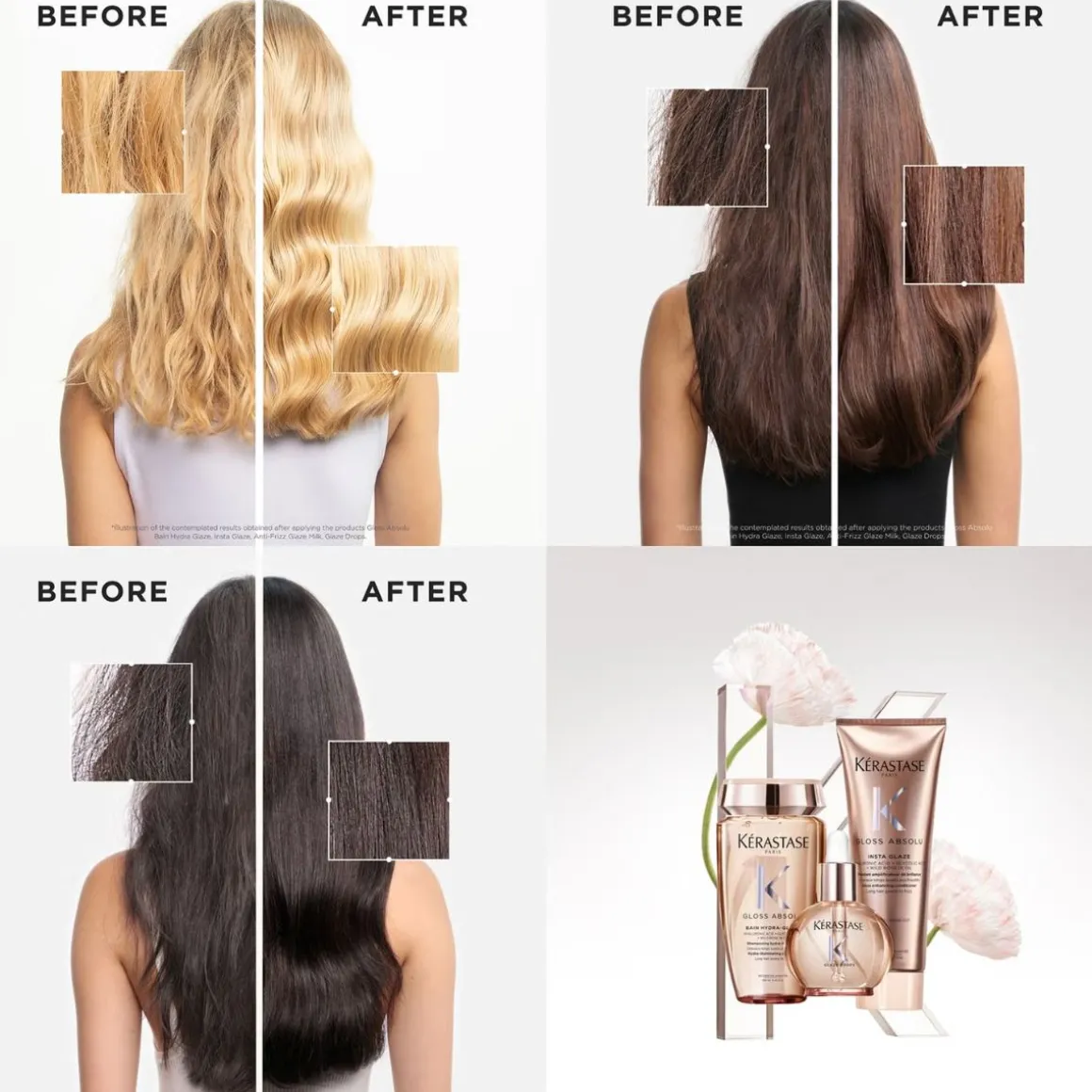 Kérastase Gloss Absolu Discovery Set - Hair Prone to Frizz