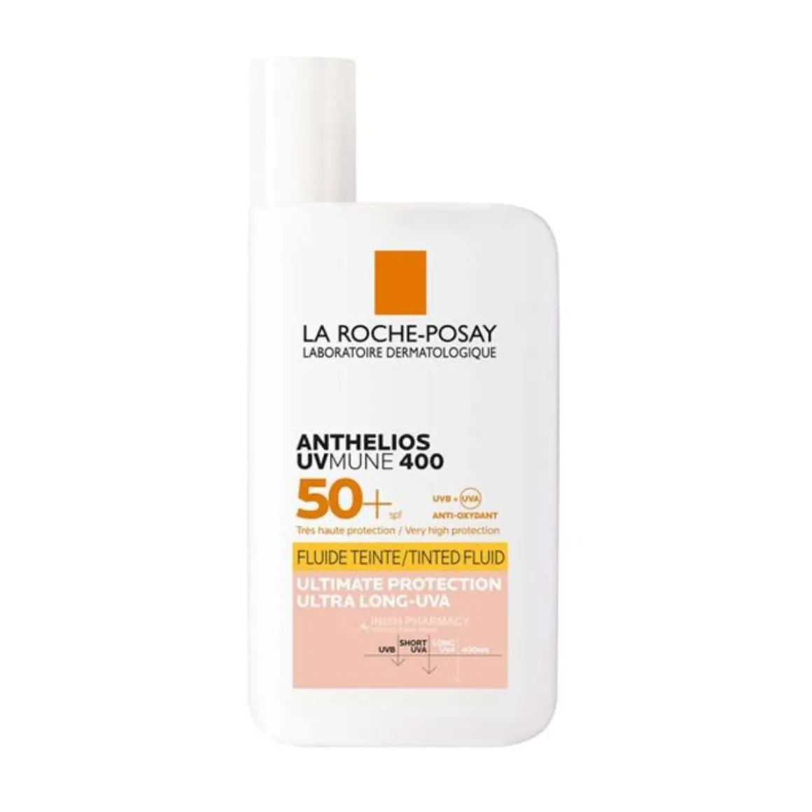 La Roche-Posay Anthelios UVMUNE 400 Invisible Tinted Fluid SPF50+ Sun Cream For Sensitive Skin 50ML