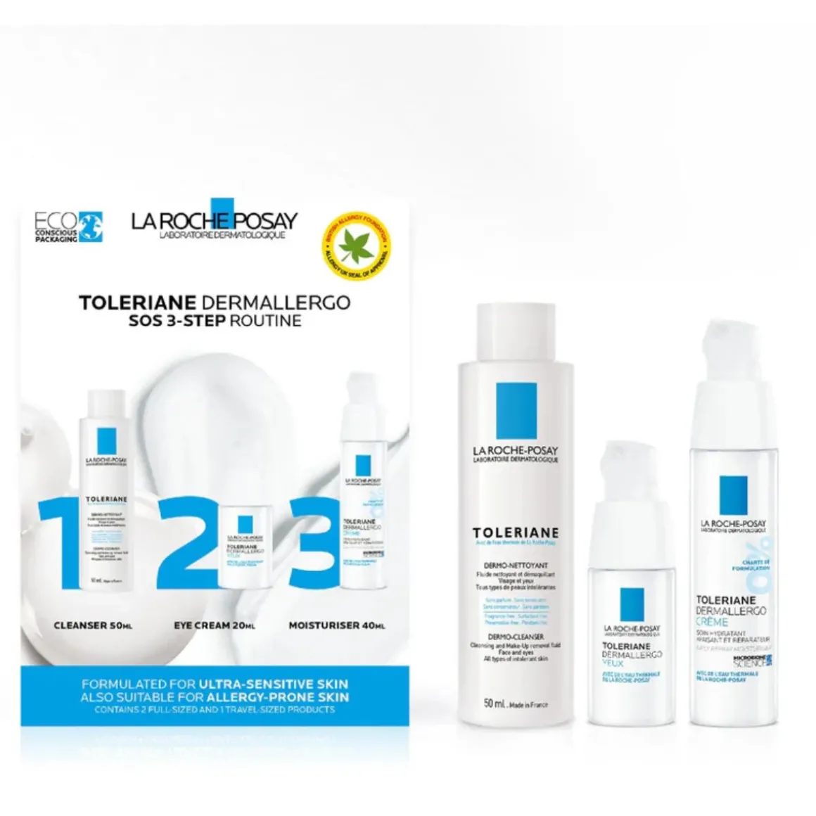 La Roche-Posay Toleriane Dermallergo Sos 3-Step Soothing Kit