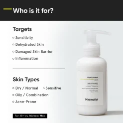Minimalist Oat Extract 6% Face Cleanser