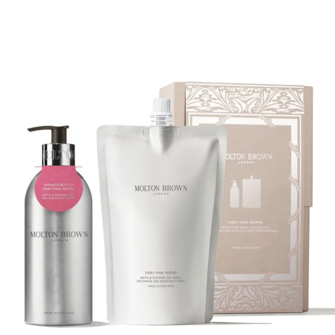 Molton Brown Fiery Pink Pepper Body Care Refill Gift Set