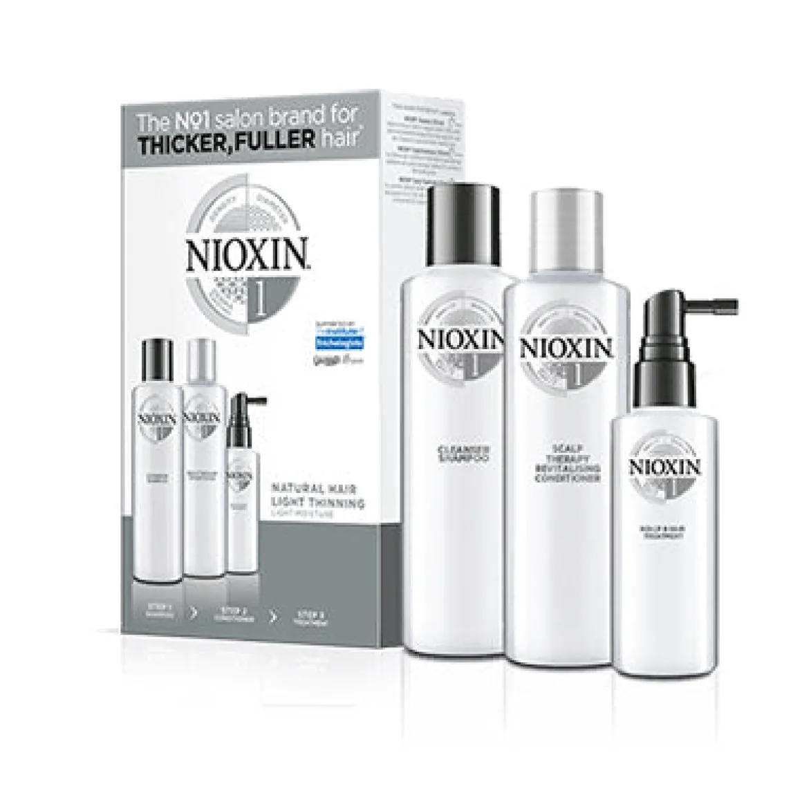 Nioxin Hair System Kit 1 Trial Sized Products.