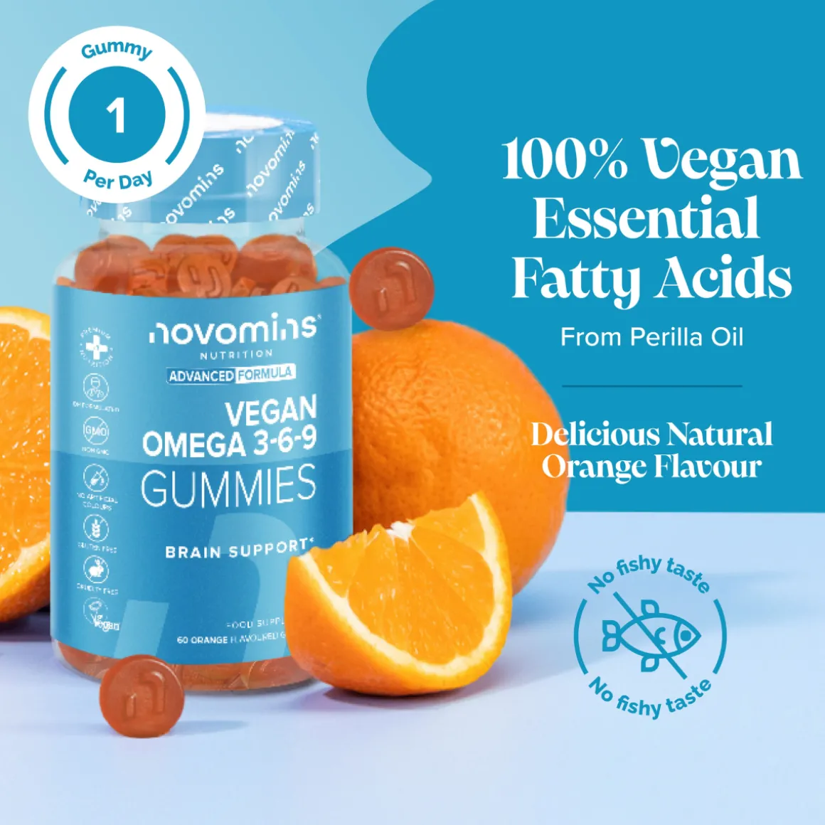Novomins Vegan Omega 3-6-9 Gummies