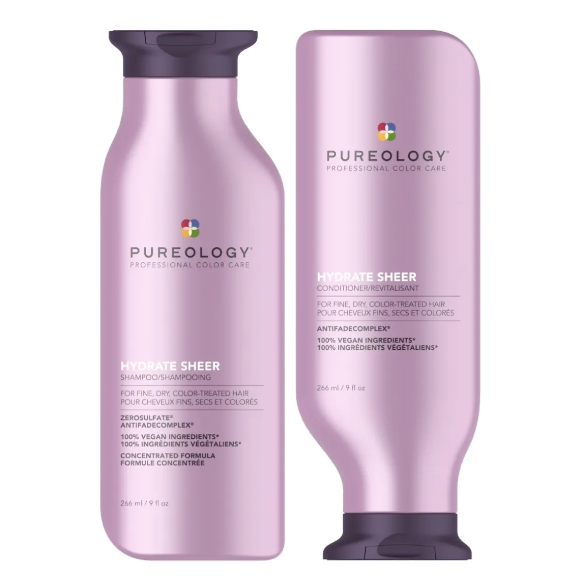 Pureology Hydrate Sheer Shampoo and Conditioner Bundle For Fine, Dry Hair