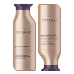 Pureology Nanoworks Gold Shampoo and Conditioner Bundle For Dry Dull Hair