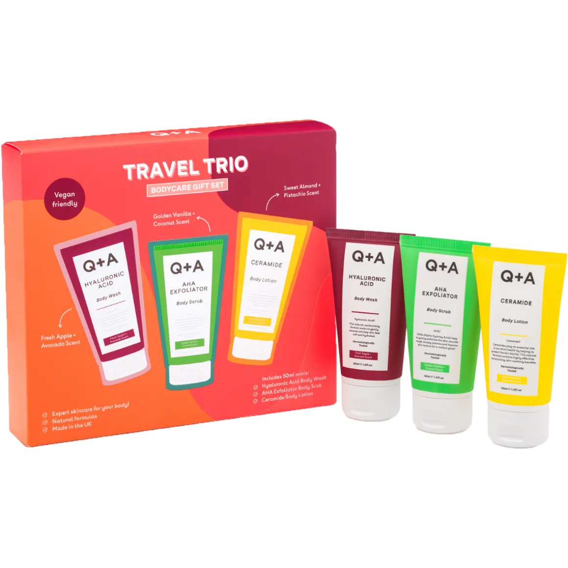 Q+A Travel Trio Gift Set
