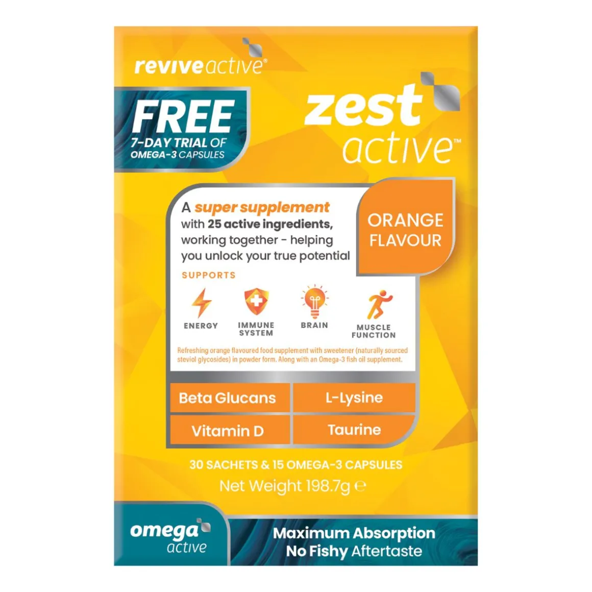 Revive Active Zest Active + FREE 7 Day Trial Omega Active