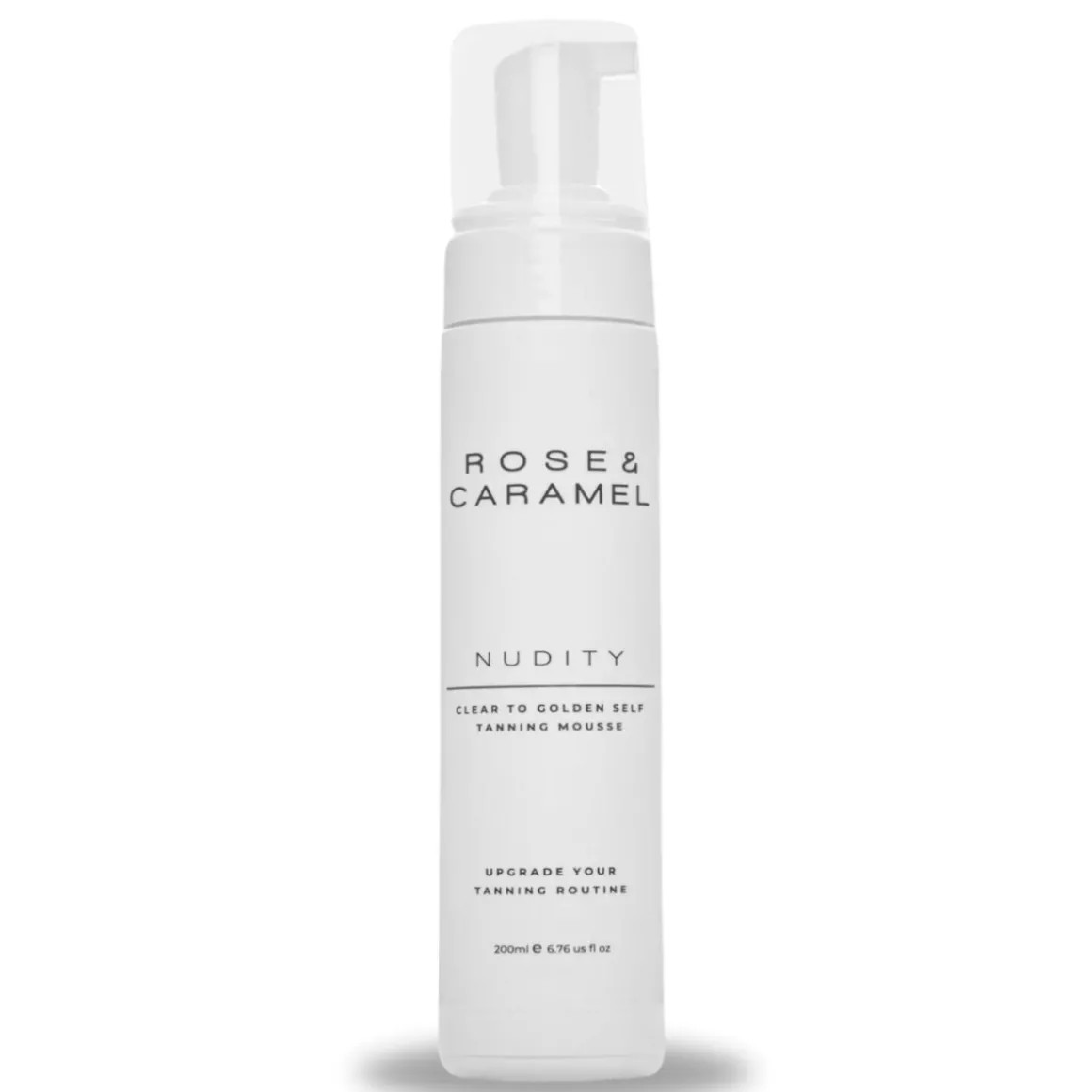 Rose & Caramel Nudity Clear Golden Self Tanning Mousse