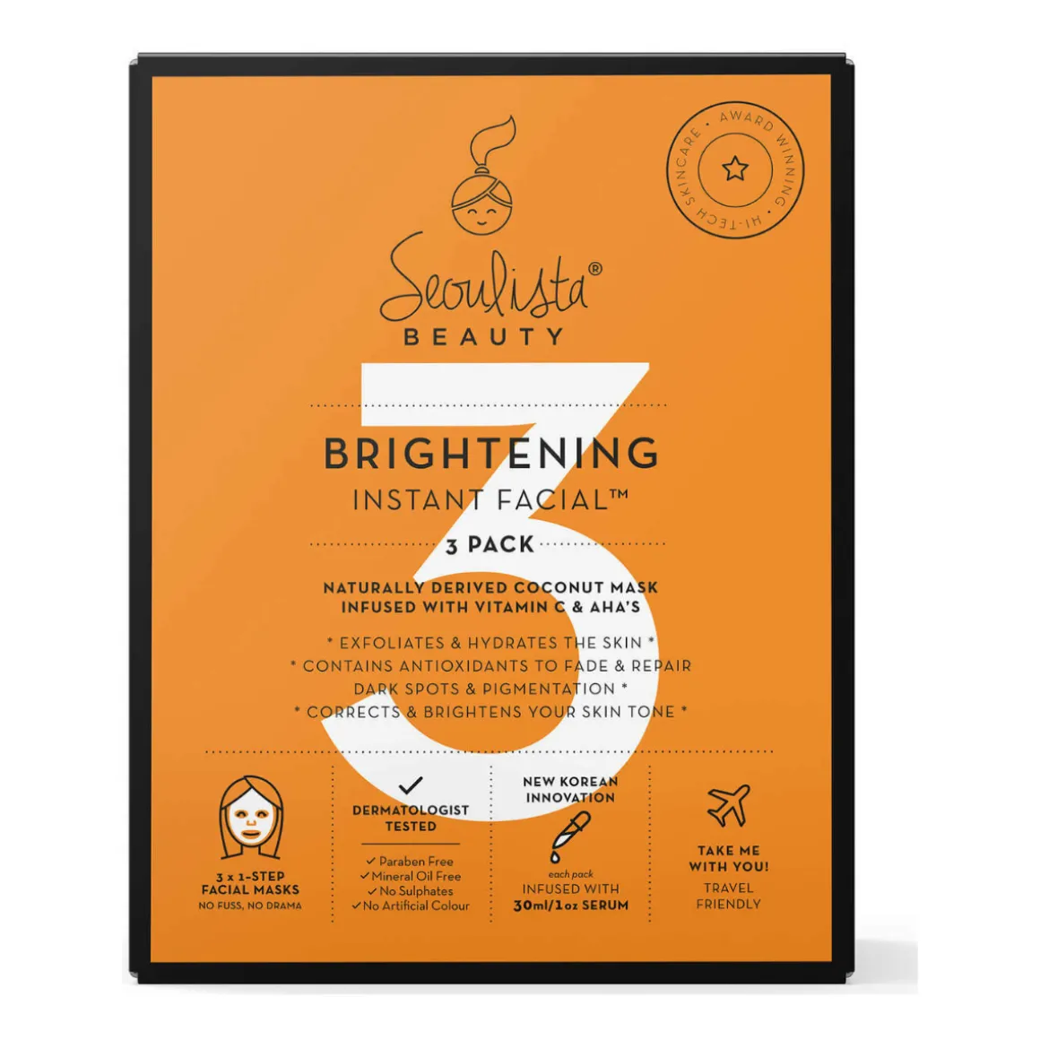 Seoulista Brightening Instant Facial 3 Pack