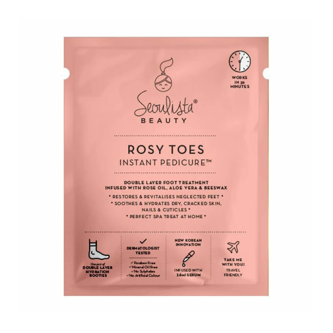 Seoulista Rosy Toes Instant Pedicure