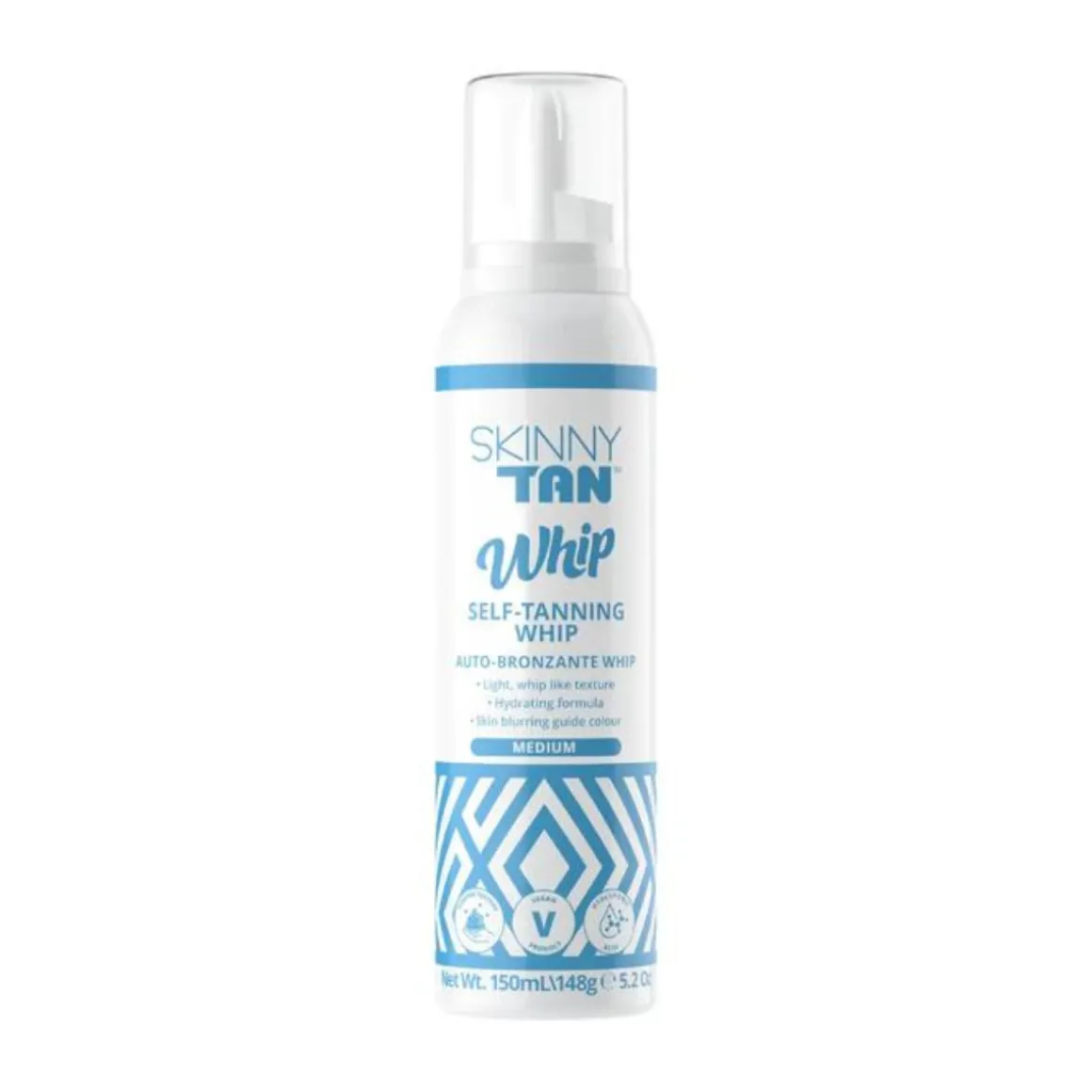 Skinny Tan Self Tanning Whip Medium 150ml.