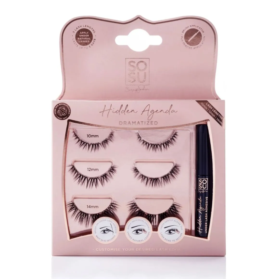SOSU Cosmetics Hidden Agenda Lashes Dramatized
