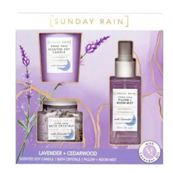Sunday Rain Lavender & Cedarwood Sleep Trio