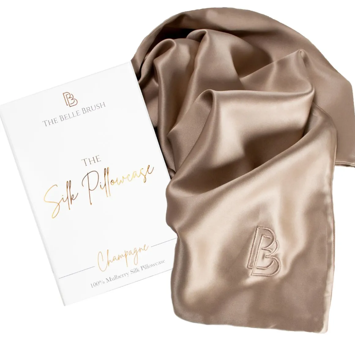 The Belle Silk Pillowcase - Champagne