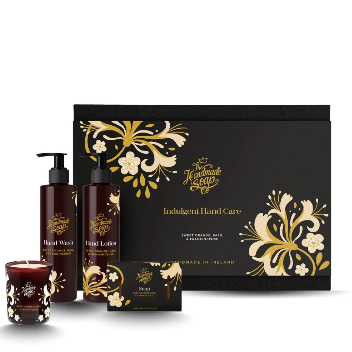 The Handmade Soap Company Hand Care Gift Set Sweet Orange, Frankincense & Basil