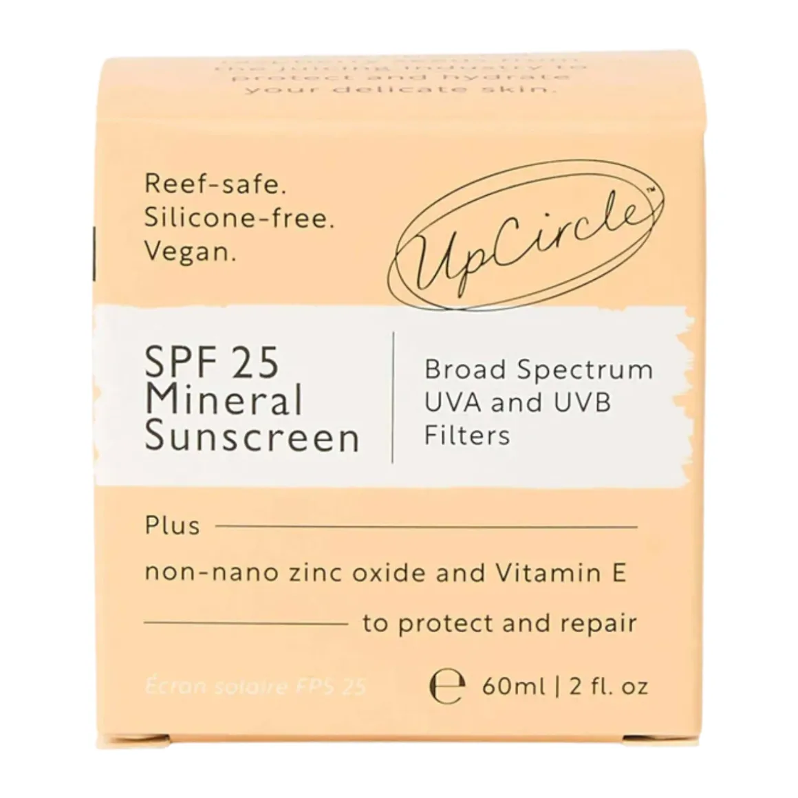 UpCircle Beauty SPF 25 Mineral Sunscreen 60ml