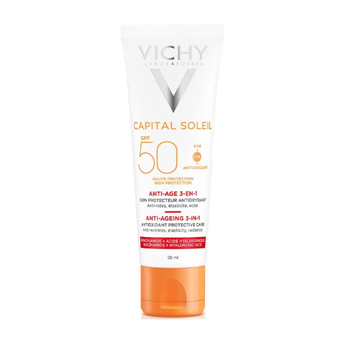 VICHY Capital Soleil Anti-Ageing 3-in-1 High Sun Protection for Face SPF50 50ml