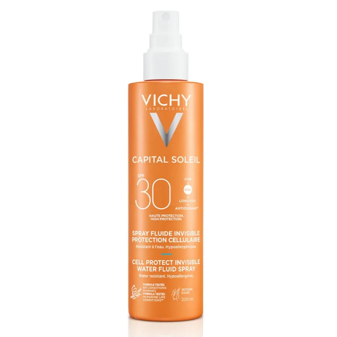 VICHY Capital Soleil Cell Protect Invisible High UVA + UVB Sun Protection Spray SPF30 200ml